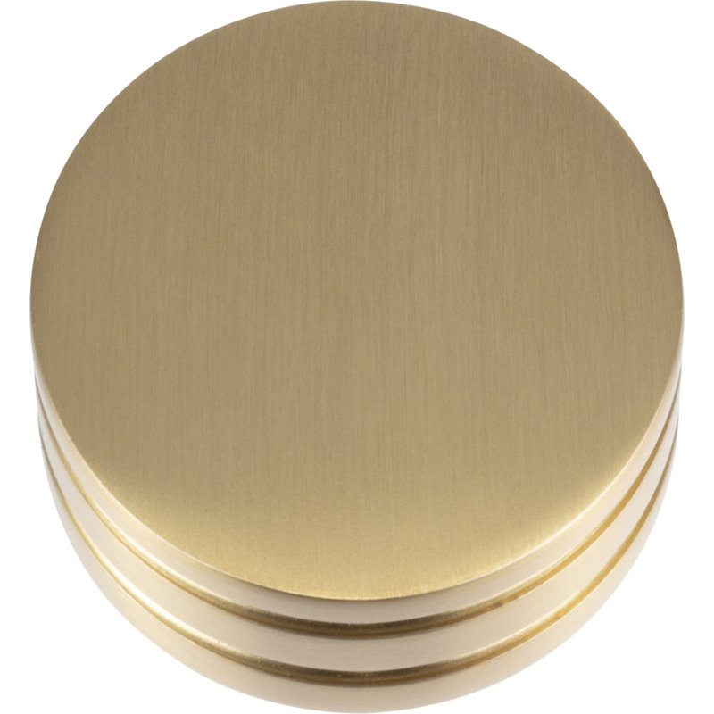 Griffith 1.25" Diameter Mushroom Knob, Warm Brass