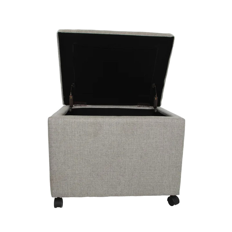 Storage In Grey Fabric With Caster Wheels For Superior Home And Office Organized