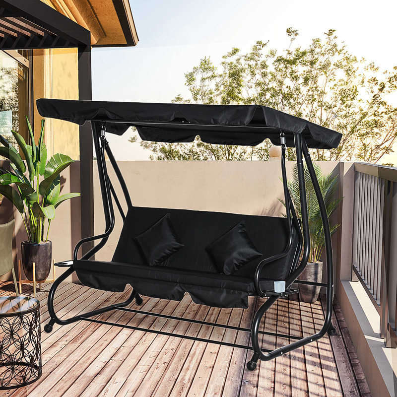 3 Person Porch Swing with Canopy