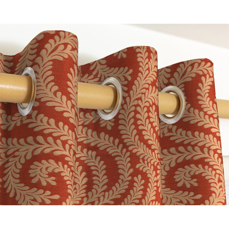 Holoman Blackout Curtain Pair, Spice Orange, Width 116 x Drop 228cm