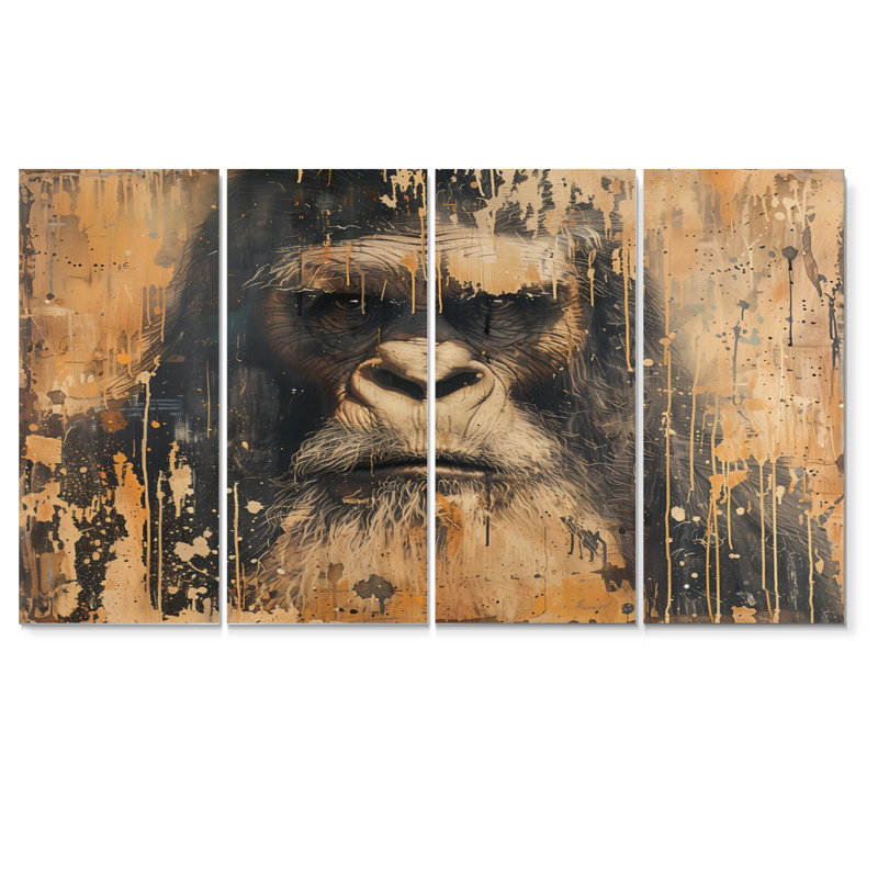 Ensemble de décorations murales noires et noires Bigfoot, H 28 po x l 48 po