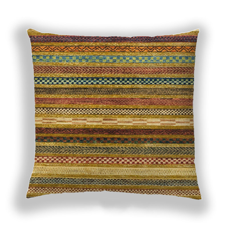 Abstract Reversible Throw Pillow, Microsuede
