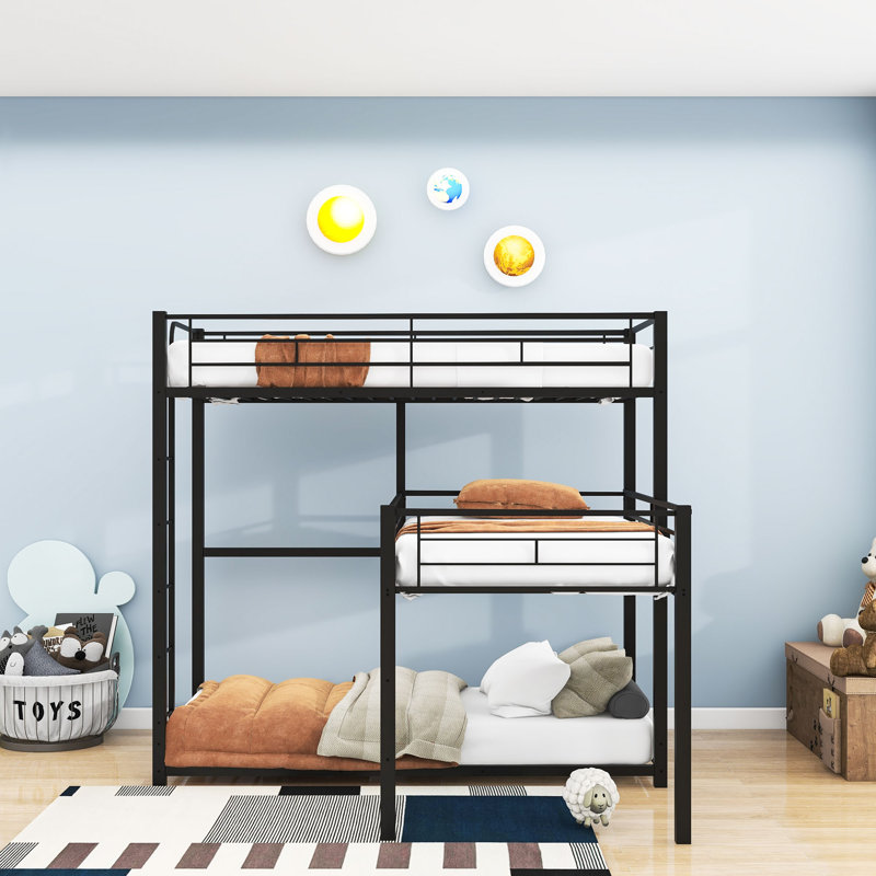 Brott Kids Twin Over Twin Over Twin Bunk Bed