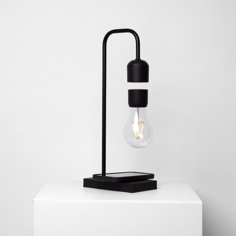 Lampe à lévitation minimaliste à DEL avec chargeur de téléphone sans fil