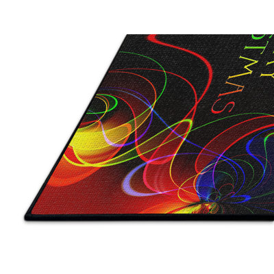 Tapis noir Christmas