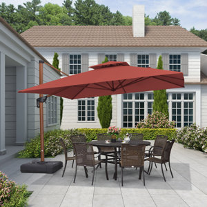 Arlmont & Co. Lundergan Cantilever Umbrella & Reviews | Wayfair