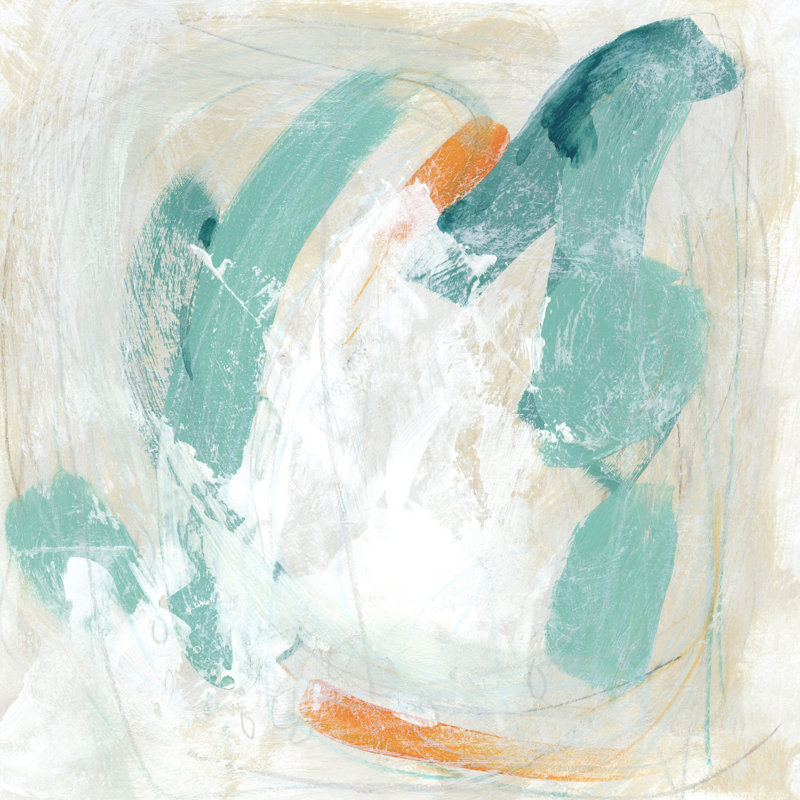 Tidal Current IV - Wrapped Canvas Painting, 30cm H x 30cm W x 3.8cm D