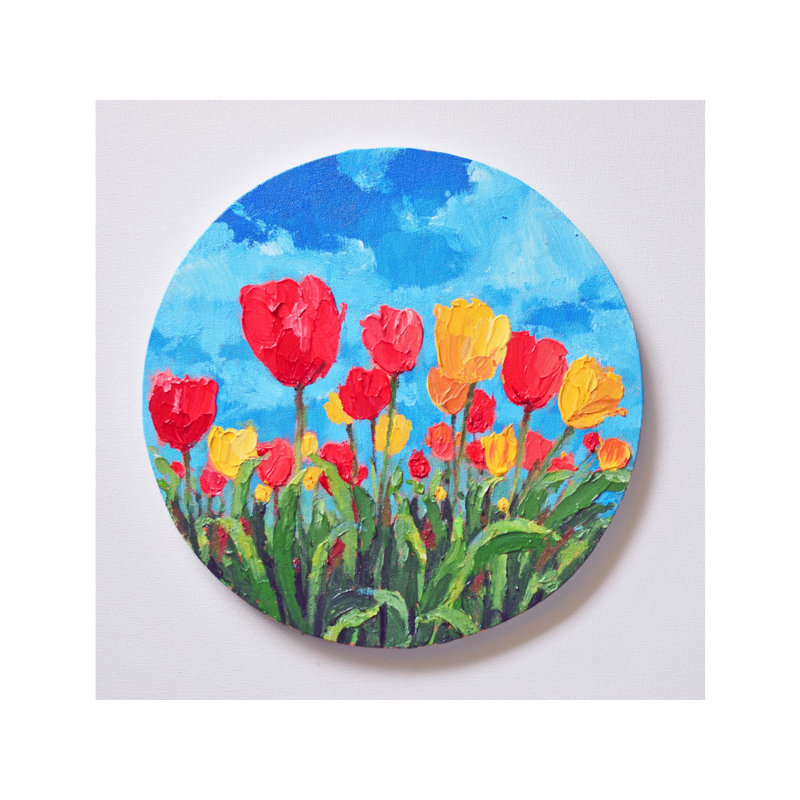 Tulipes en fleurs | Acrylique sur toile tendue | Par Mitisha Vakil