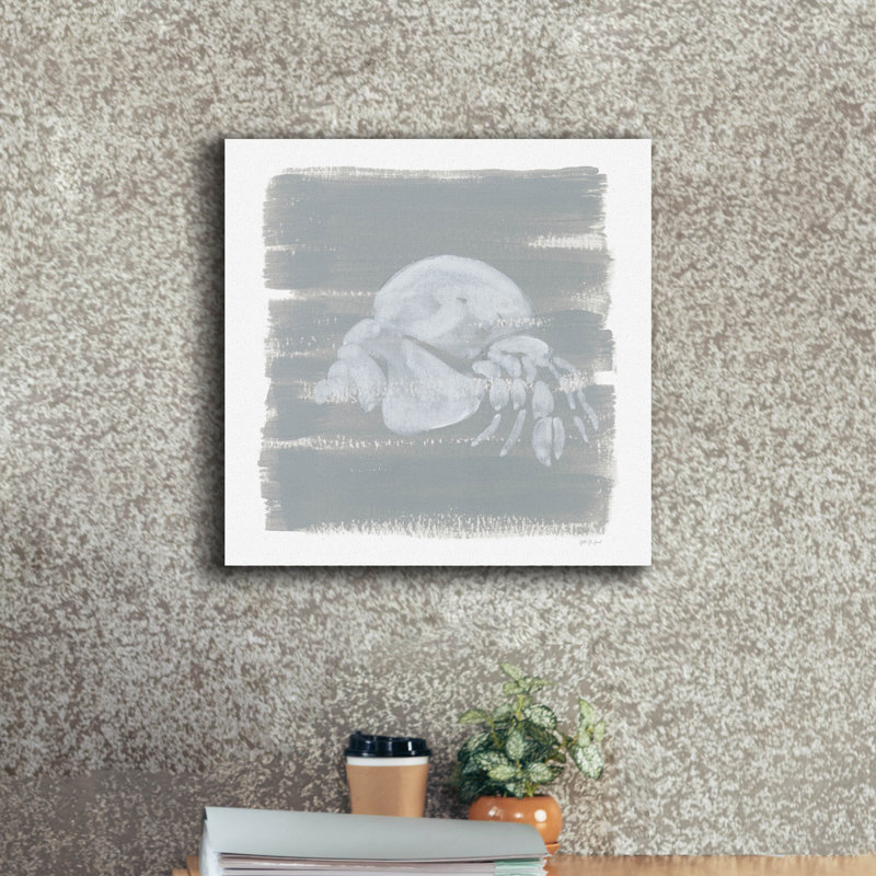 «Soft Sea Hermit Crab» par Yvette St. Amant, art mural sur toile, 18 po x 18 po, H 18 po x l 18 po x P 0,75 po