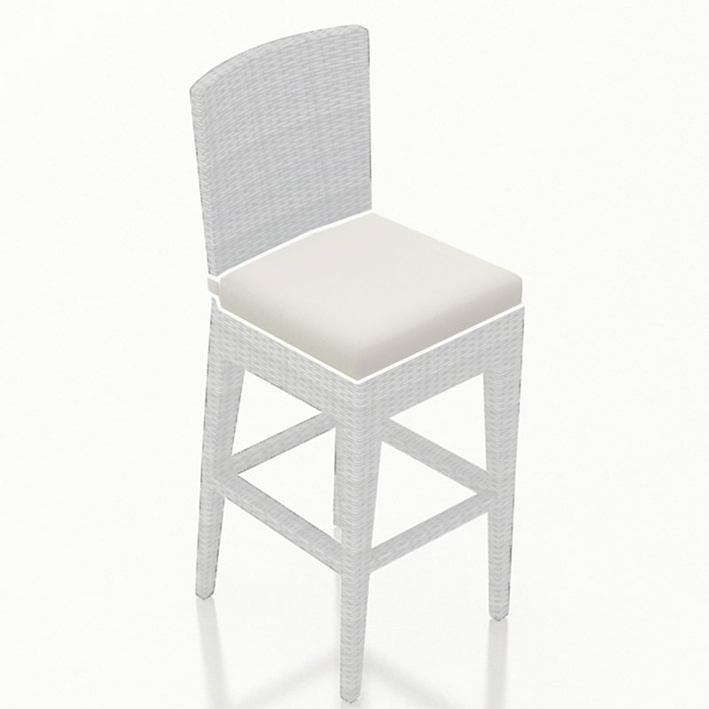 Sunbrella Outdoor Barstool, White