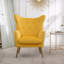 Fauteuil d'appoint capitonné à boutons