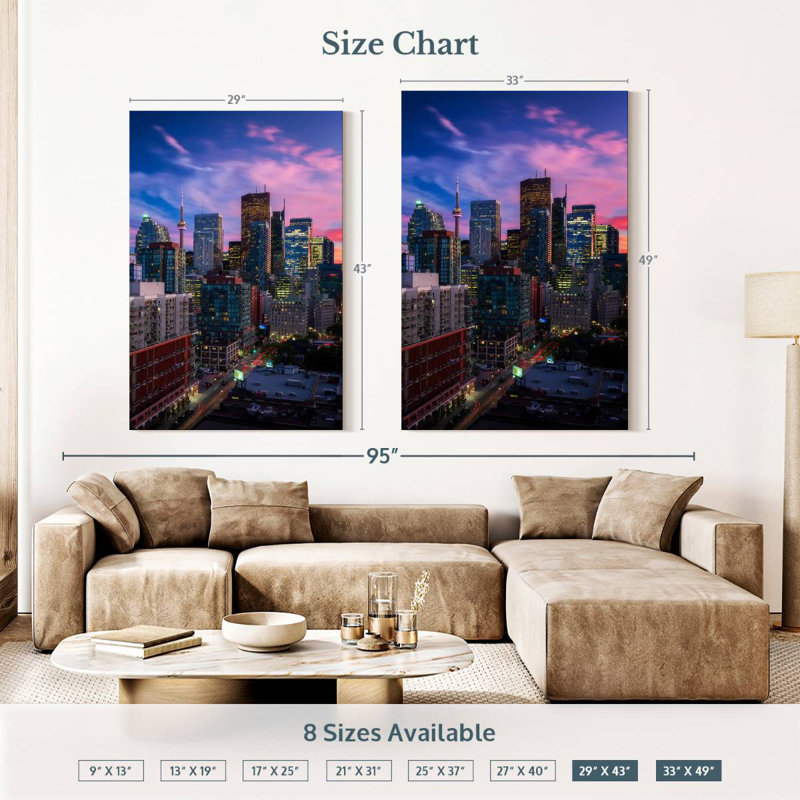 Sireci Toronto Twilight Sky, 51" H x 34" W