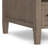 Ela 14"W Solid Wood Transitional Narrow End Table with Drawer and Open Shelf