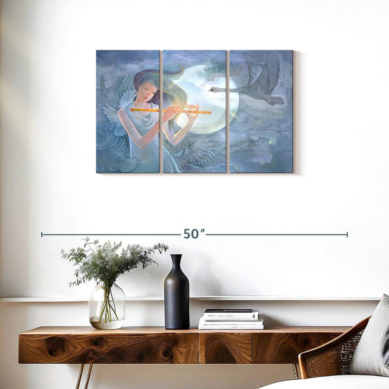 Abarca Flute Lady, 20" H x 33" W