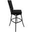 Tabouret d'extérieur en aluminium thermolaqué avec coussin Mastan-675097632-675097637