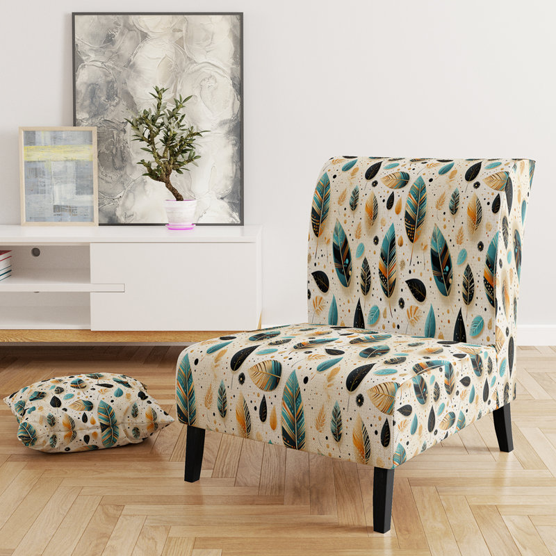 Minimalist Ferns - Fauteuil de chambre rembourré Boho