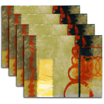 Napperon abstrait en polyester