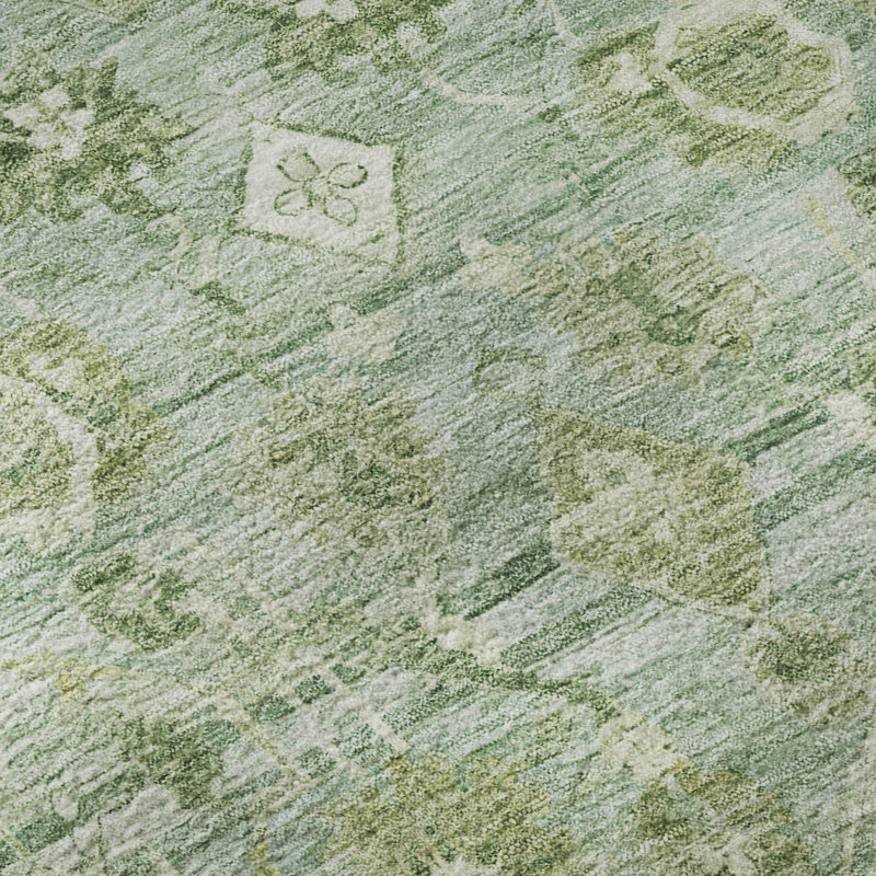 Premium Machine Washable Maag AMF1772 Global Rug, Rectangle 9' x 12'