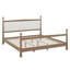 Structure de lit plateforme, structure de lit en bois massif avec tête de lit tapissier avec support à lattes et à lattes, aucun sommier nécessaire-1297993810-1297993815