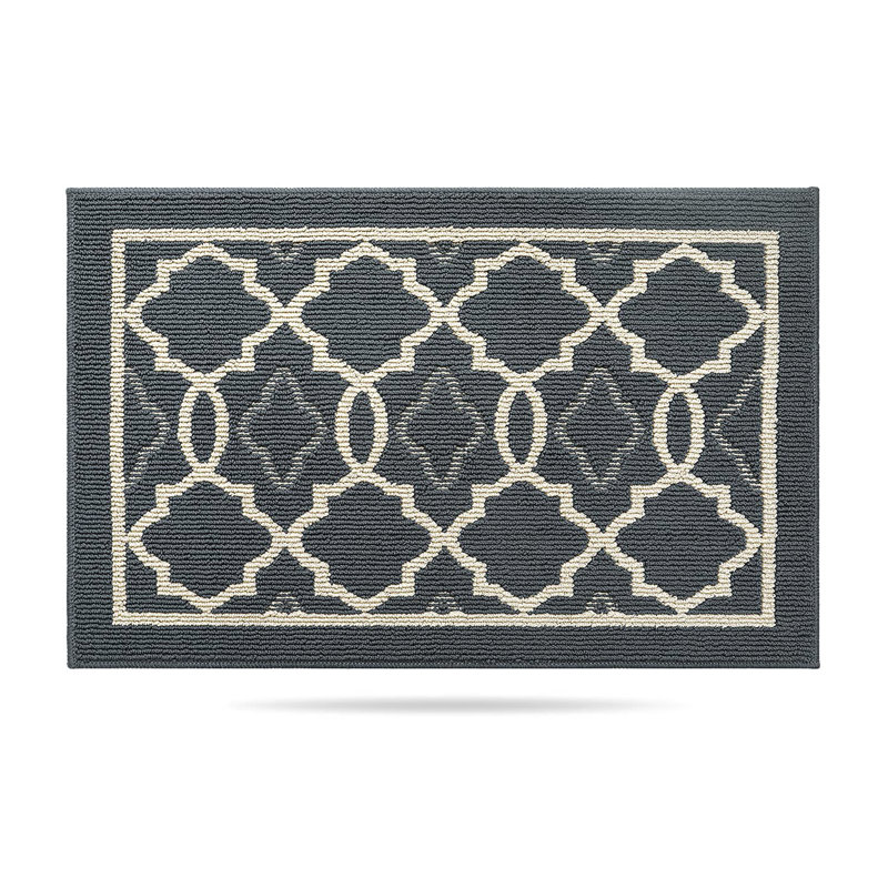 Paillasson intérieur antidérapant, Gris clair, L 32 po x L 48 po