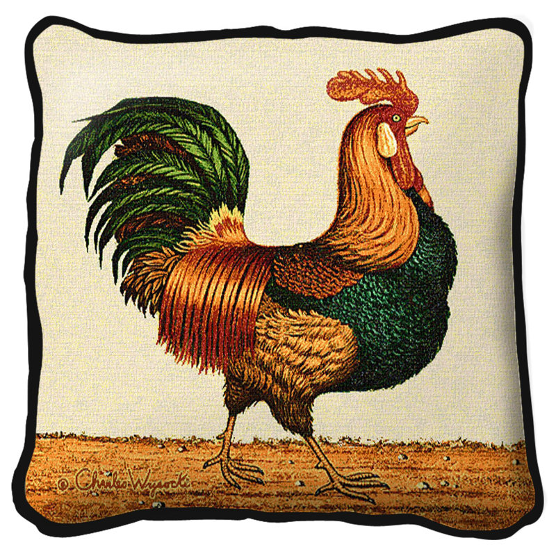 Coussin en coton Rooster