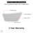 Freestanding Soaking Acrylic Bathtub