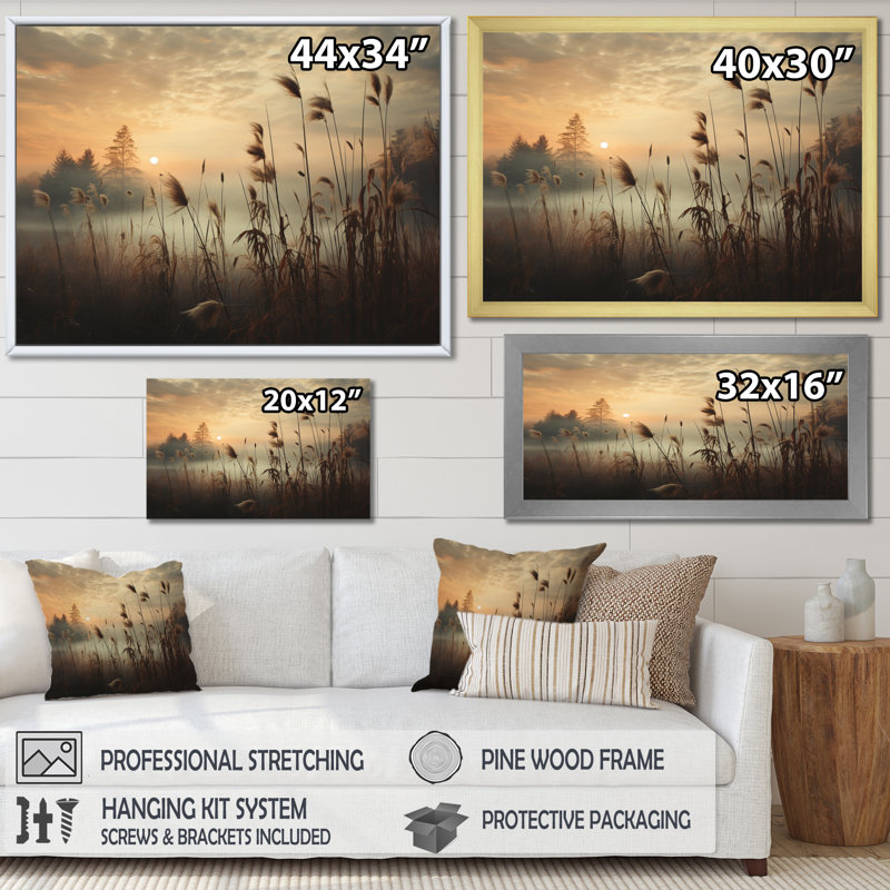 «Sky Ethereal Embrace I», impressions sur toile, H 12 po x l 20 po x P 1 po, Cadre simple noir
