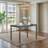 45.5" Retro Wooden Dining Table for 4, Solid Wood Legs, Easy Assembly, Kitchen, Living Room, Restaurant (Chairs Not Included)-26618737