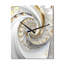 Horloge murale moderne «Whirling tandis que glamour» en or et blanc III-99634362