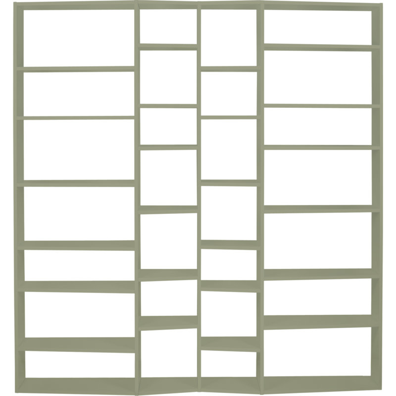 Pusch Ridge 224cm H x 214cm W Standard Bookcase, Matt Grey