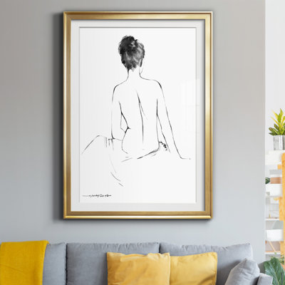 " Sketchy Silhouette I " Painting Print