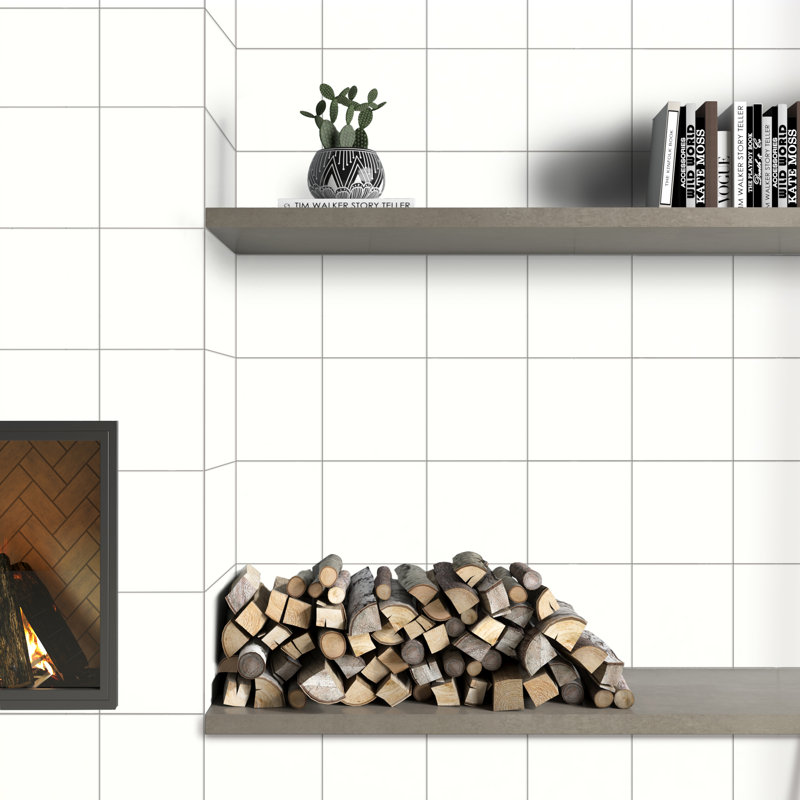 True Story 12'' W x 12'' L Porcelain Throughbody Wall & Floor Tile, Snow