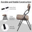 Ensemble de 4 chaises pliantes rembourrées - Chaises de salle à manger rembourrées portables pour les invités-16731448