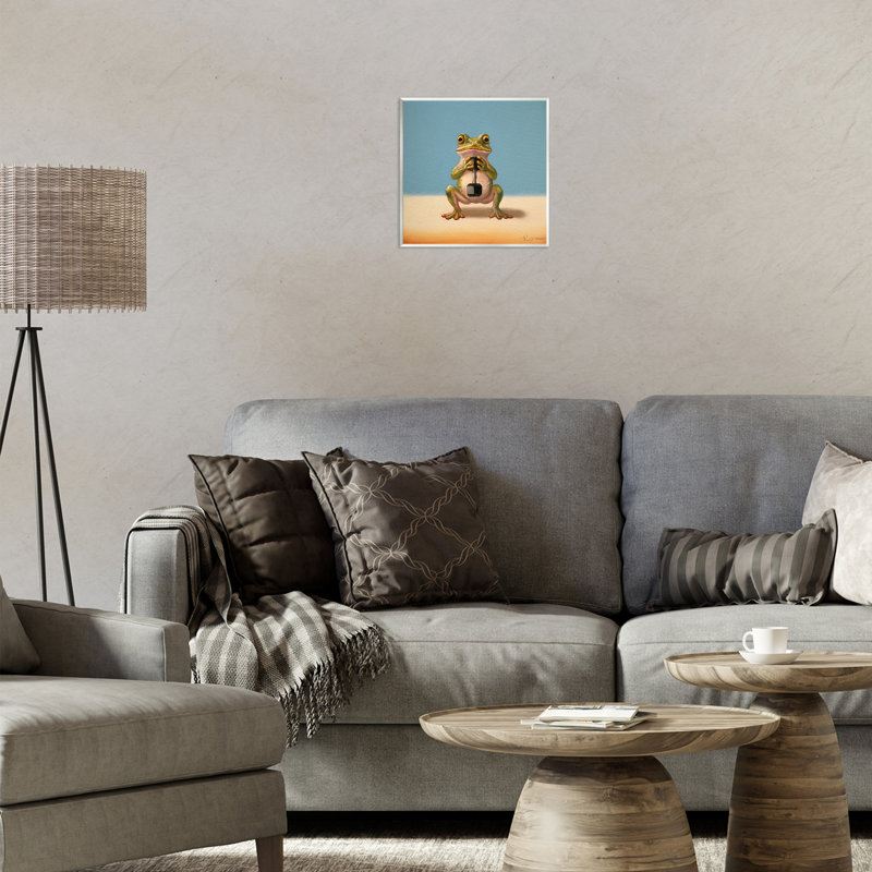 Frog Lifting Weights Wall Plaque, design by Lucia Heffernan