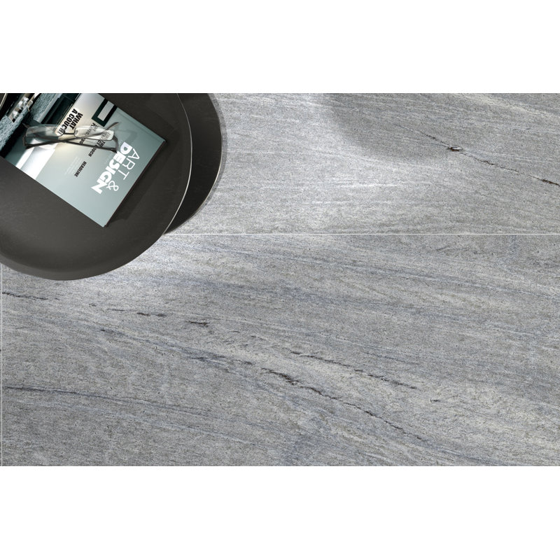 Urban 2.0 24 in. x 24 in. Glazed Porcelain Tile, Lava Gray