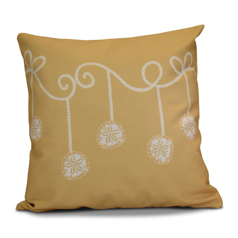 Housse et insert de coussin carré Coastal Christmas, H 26 po x l 26 po, Or