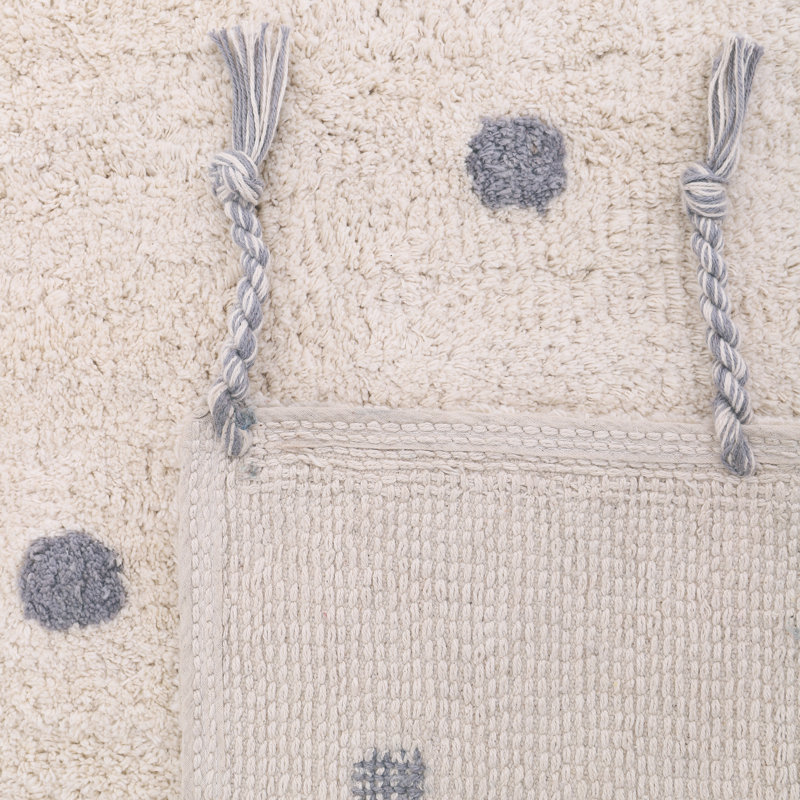 Coaling Hand Tufted Cotton Beige/Black Rug