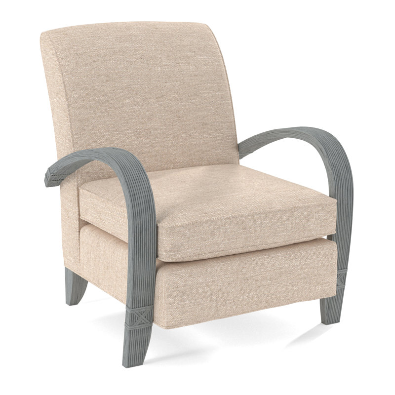 Vero Armchair, White Sugar Performance; 0863-91, Nickel