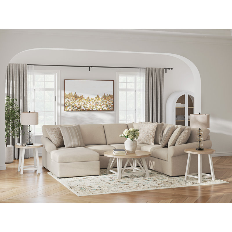 Canapé modulaire 4 pièces avec chaise LadyMae, Orienté à gauche (vu de face)