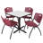Regency Cain Square Breakroom Table & 4 M Stack Chairs-73412174-97266556-73412191