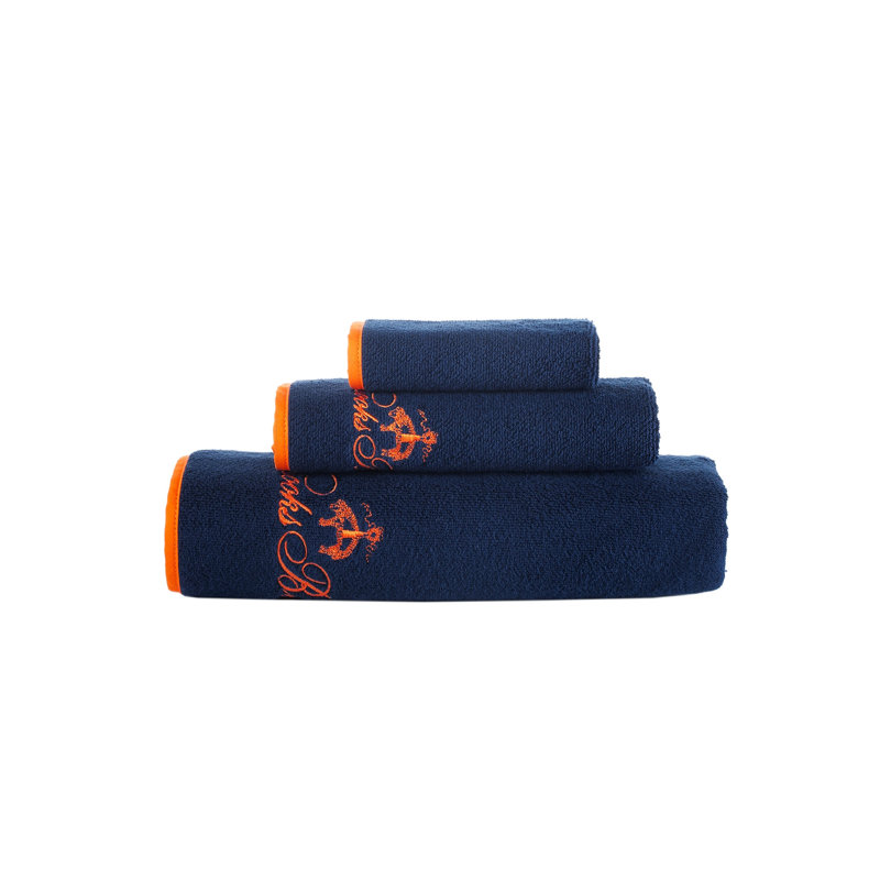 Turkish Cotton Midweight Jacquard Mulit-Size Set, Navy
