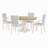 Bowlds Retro 5-piece Dining Set Extendable Round Table and 4 Chairs,Round Table Top with Leaf,dining table set,dining room set-731243958-731243959