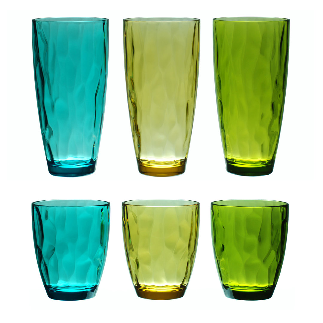 Stansel Acrylic Drinking Glass Set Latitude Run®