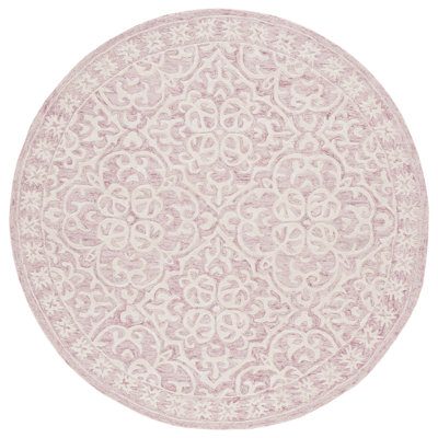 Metro Hand Tufted Wool And Cotton With Latex Damask Rug