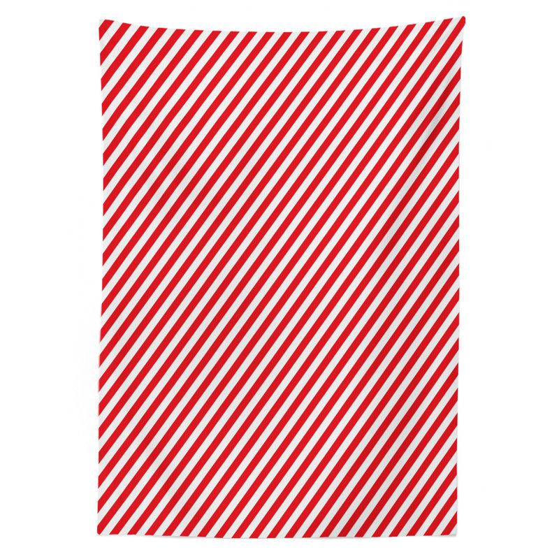Candy Cane Tablecloth, 70" x 52"
