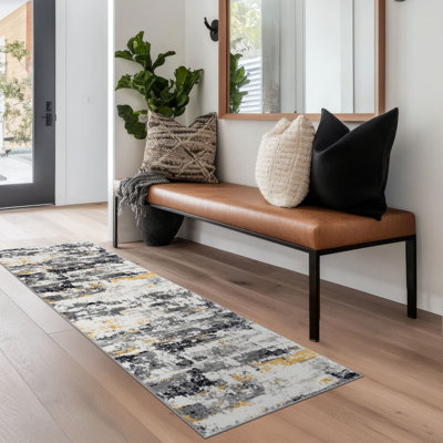 Moises Machine Woven Area Rug 