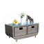 Table basse avec verre trempé