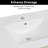 30" Resin Drop-in Sink In White