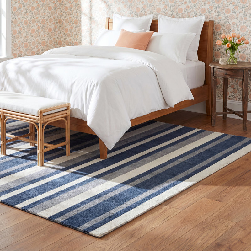 Winston Wool Striped Indoor Rug, Rectangle 3'3" x 5'3"