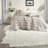 Premium 3-piece Bedding Sets, Polyester Yarn-dyed Striped Comforter For Modern Interiors